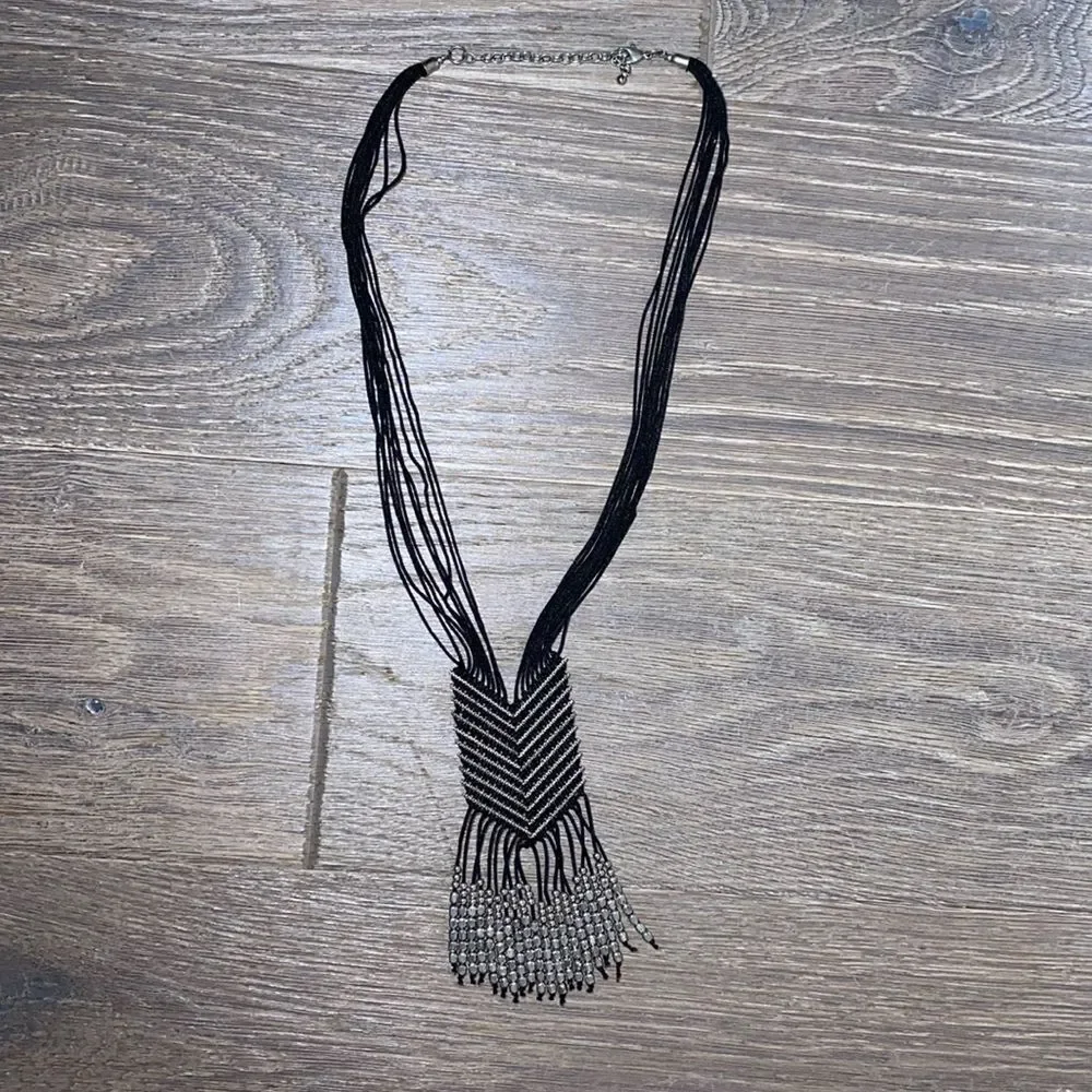 Boho style rope statement necklace